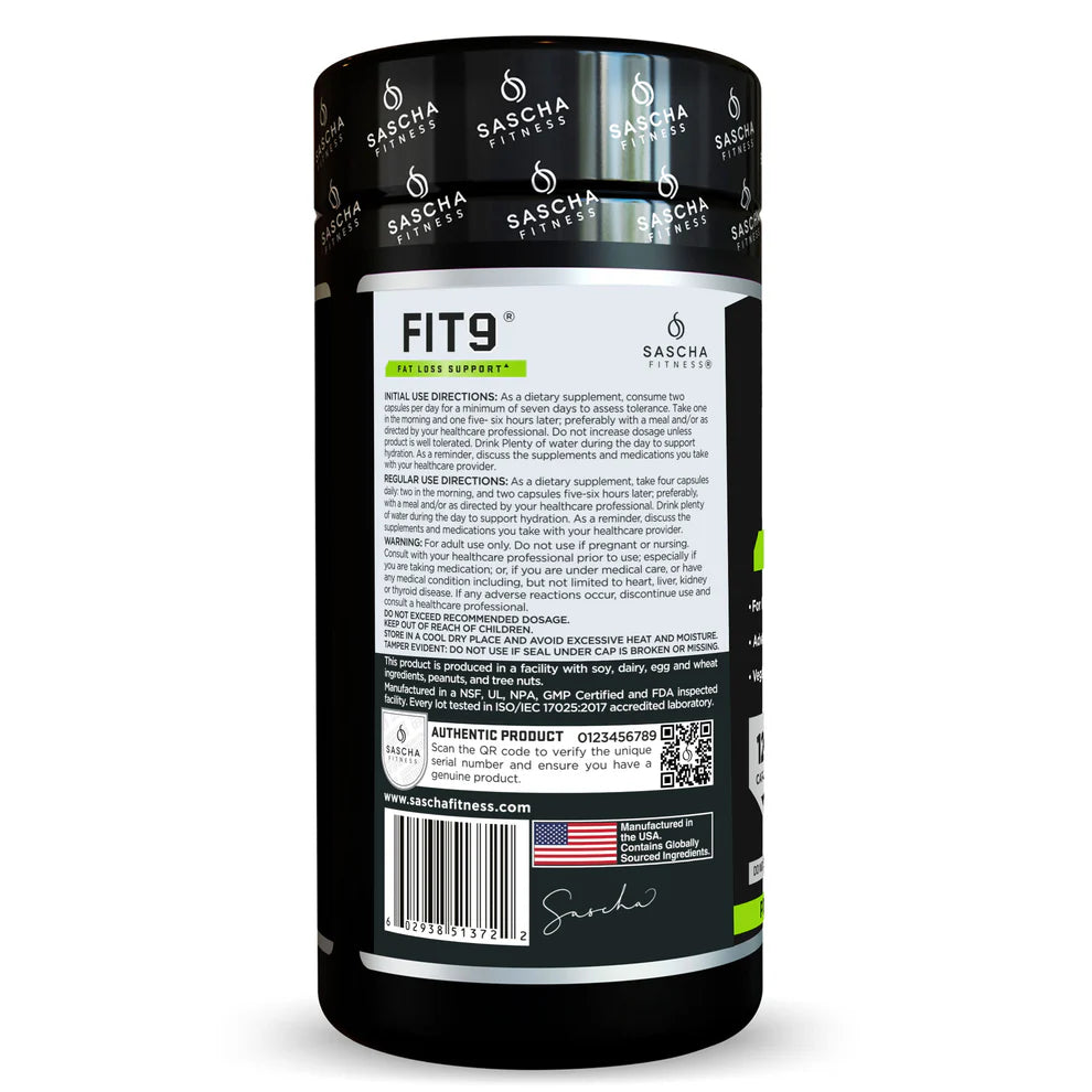 FIT9 Apoyo para la pérdida de grasa y Balance Hormonal – Sascha Fitness