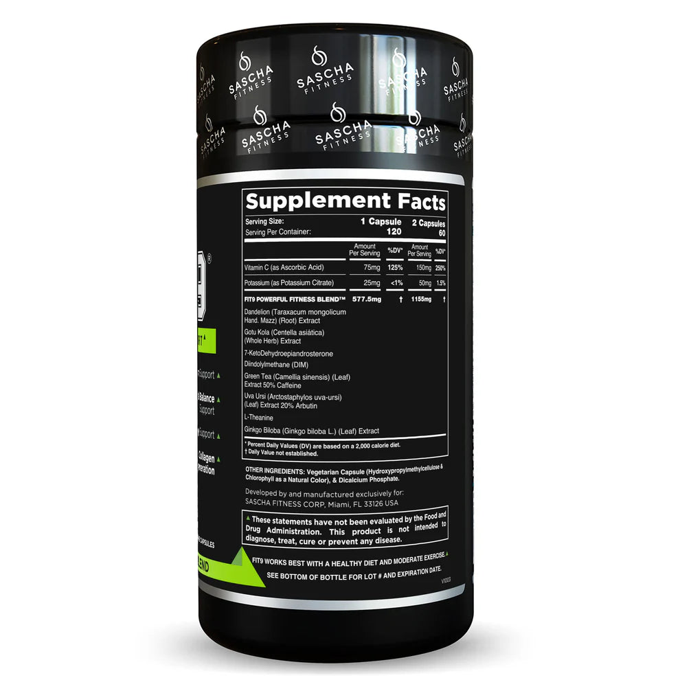 FIT9 Apoyo para la pérdida de grasa y Balance Hormonal – Sascha Fitness