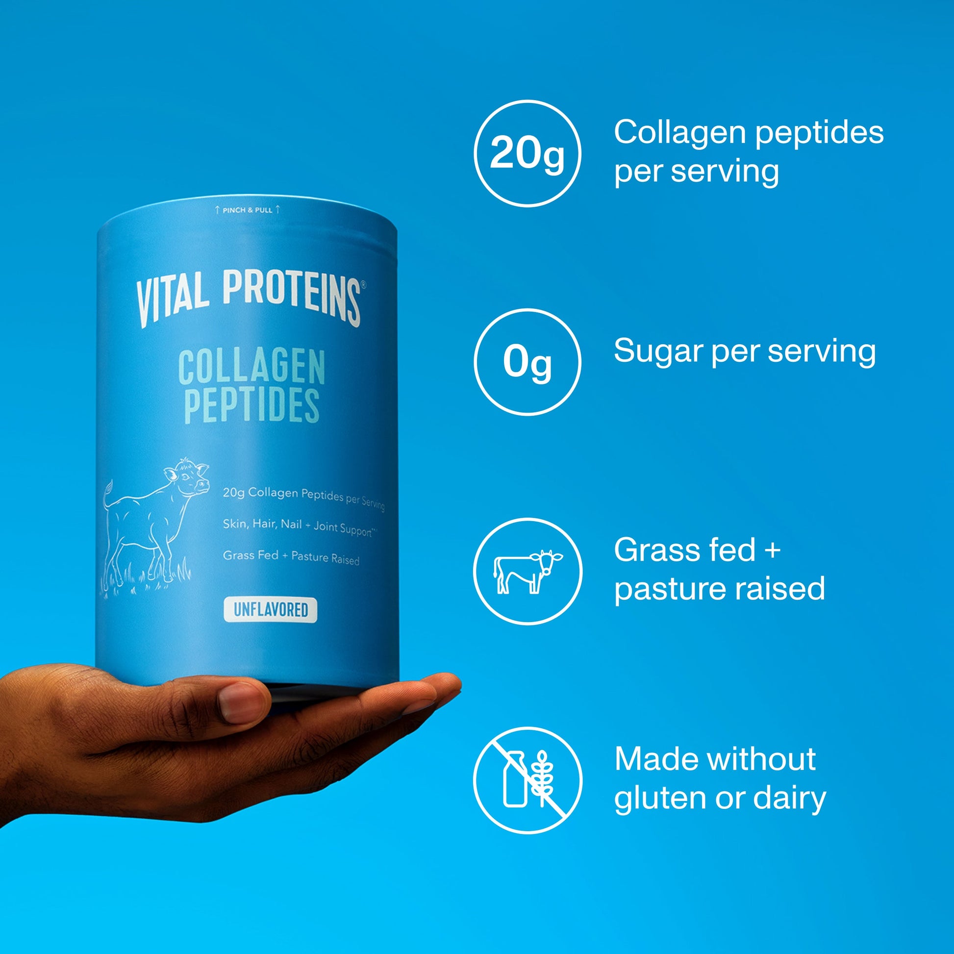 Péptidos de Colágeno - Sin Sabor - Vital Proteins