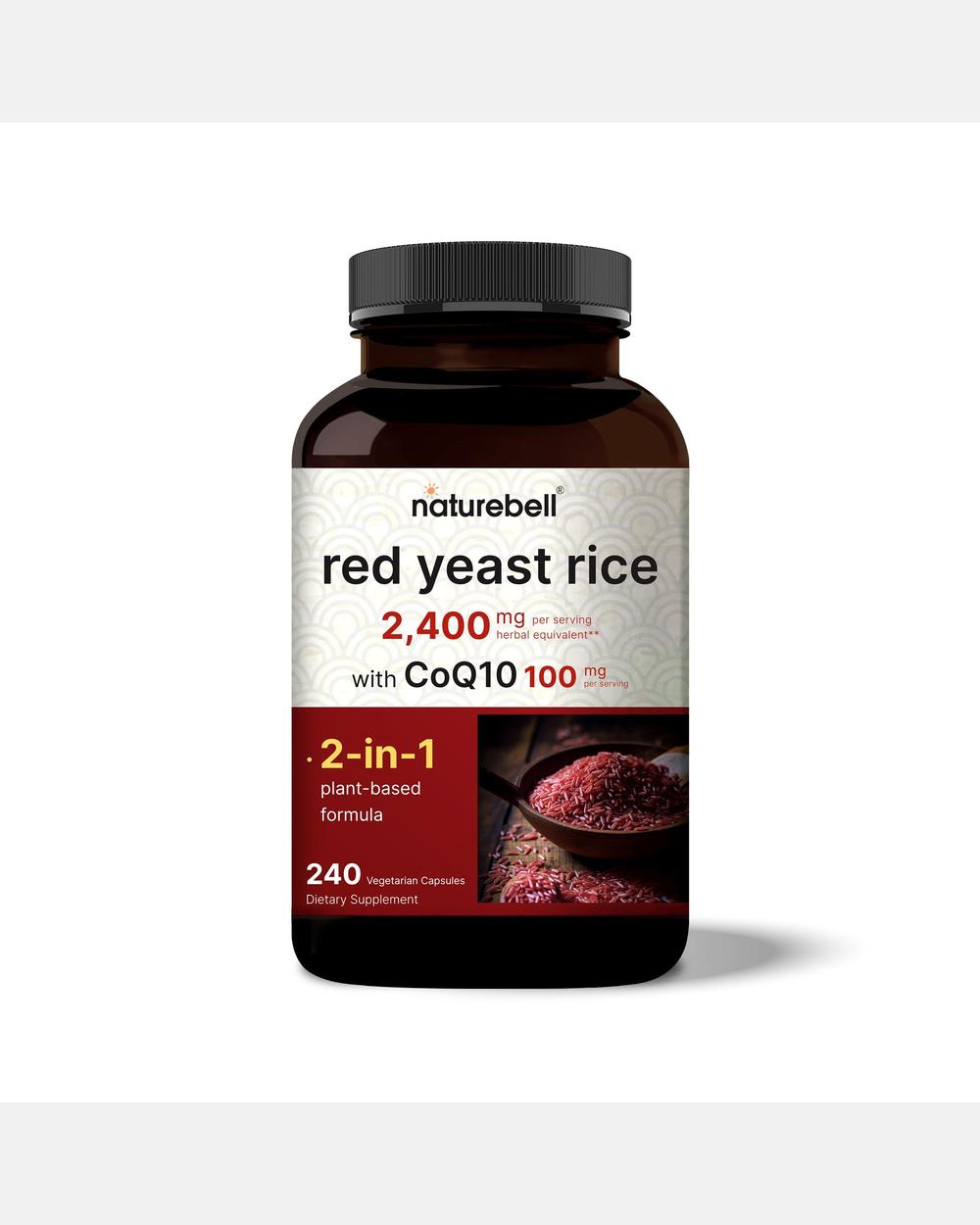 Arroz de Levadura Roja 2400mg con CoQ10 - NatureBell