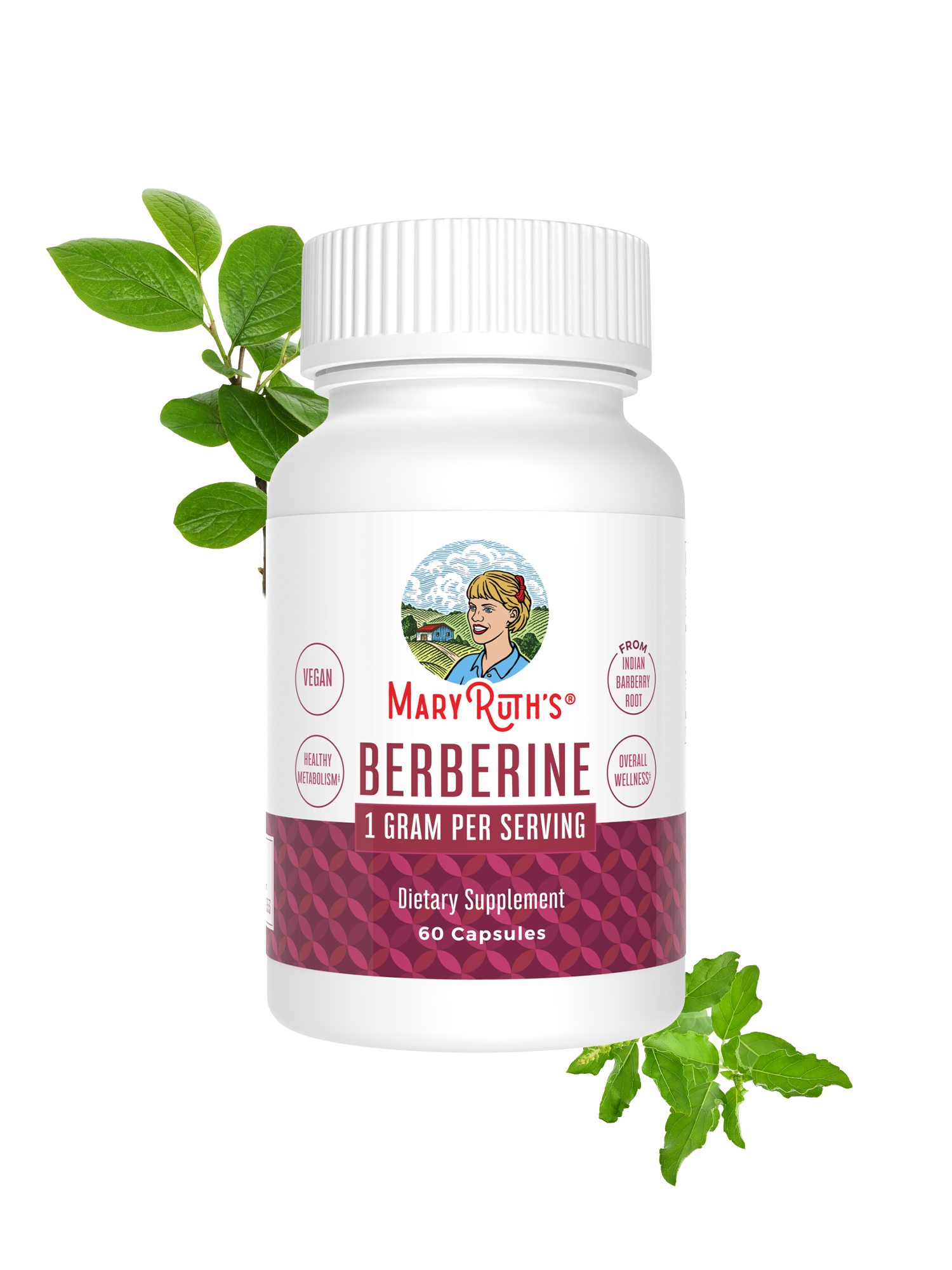 Cápsulas de Berberina - MaryRuth Organics