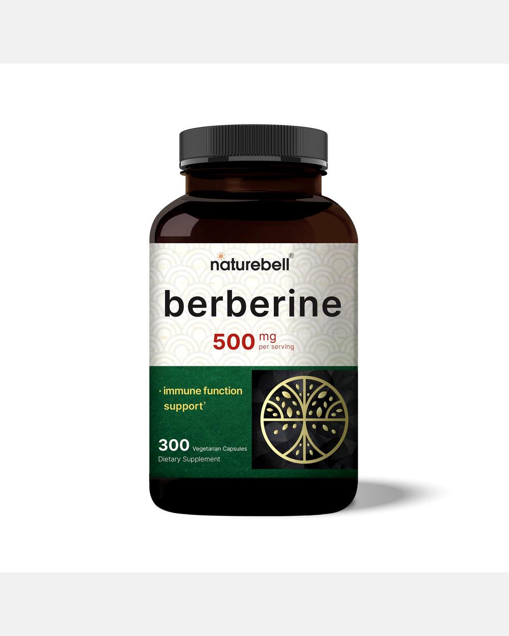 Berberina 500 mg – 300 Cápsulas Vegetales – NatureBell