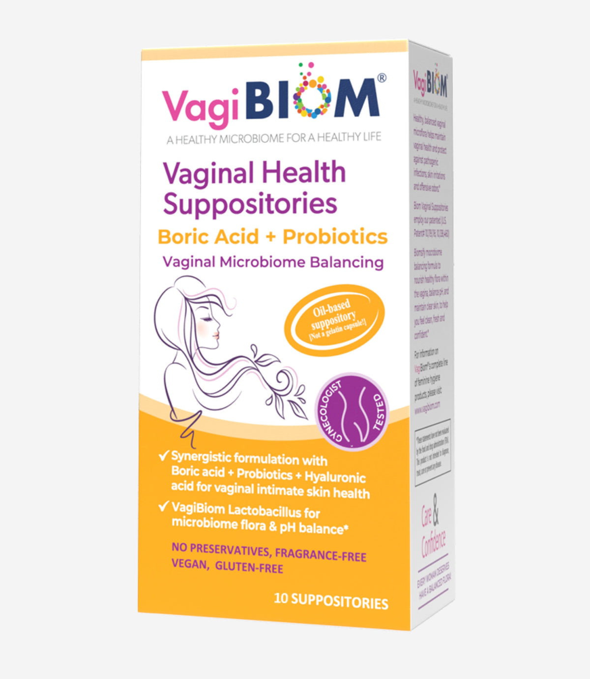 Óvulo Vaginal de Ácido Bórico con Probióticos y Prebióticos - VagiBiom