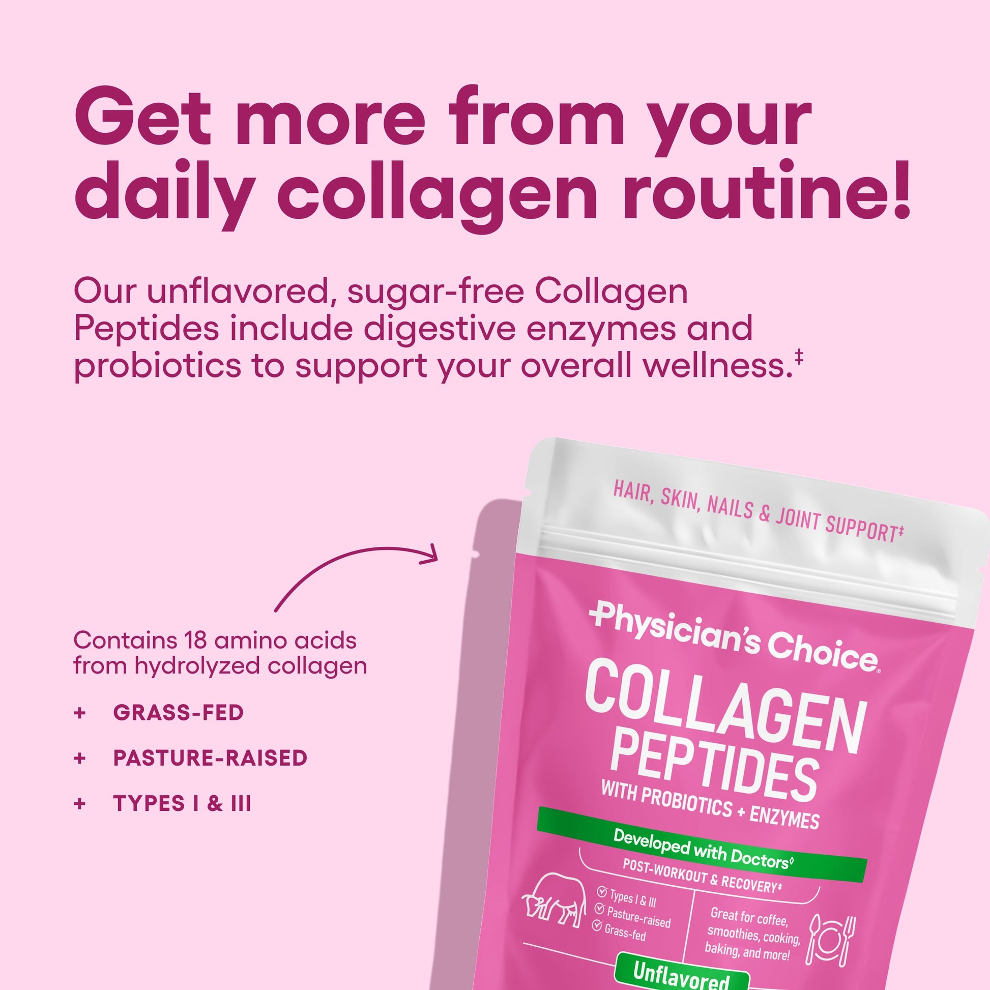 Péptidos de Colágeno en Polvo - Physician's Choice