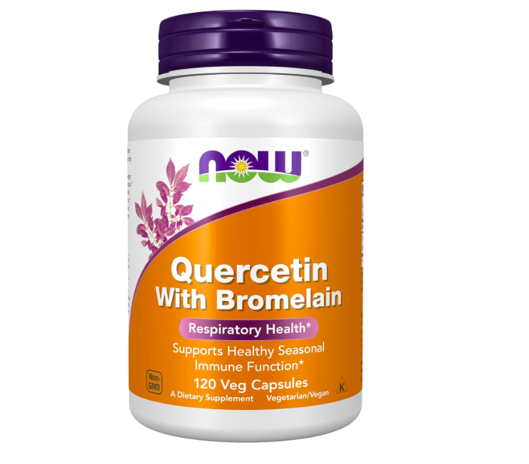 Quercetina + Bromelina Cápsulas para el equilibrio del sistema inmunológico - NOW foods