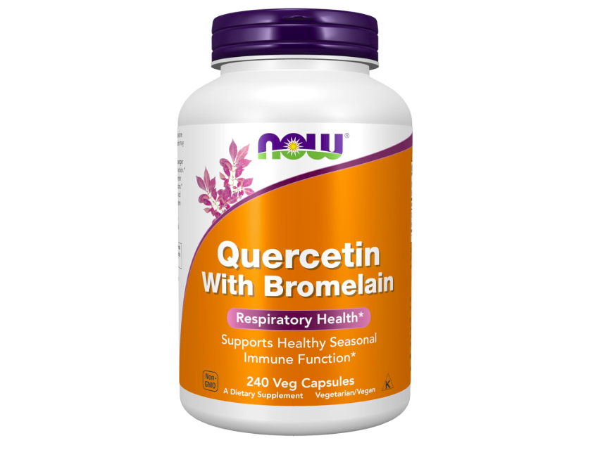 Quercetina + Bromelina Cápsulas para el equilibrio del sistema inmunológico - NOW foods