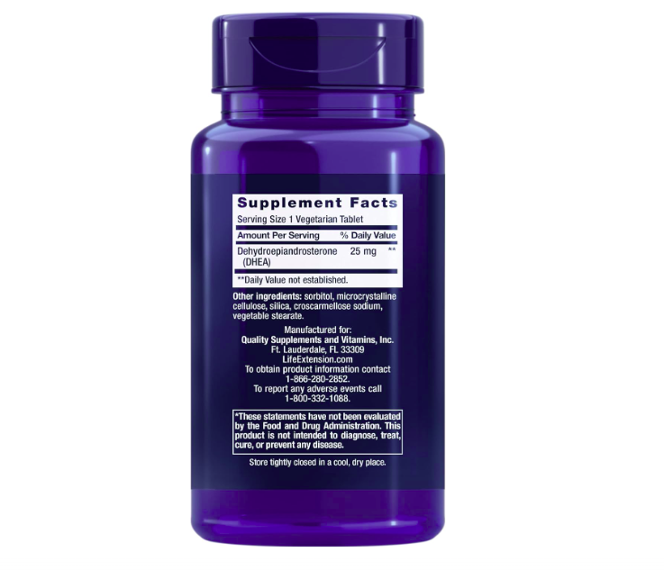 DHEA 25mg – Life Extension