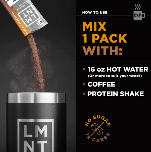 Electrolitos Drink Mix Chocolate Caramelo x30 - LMNT
