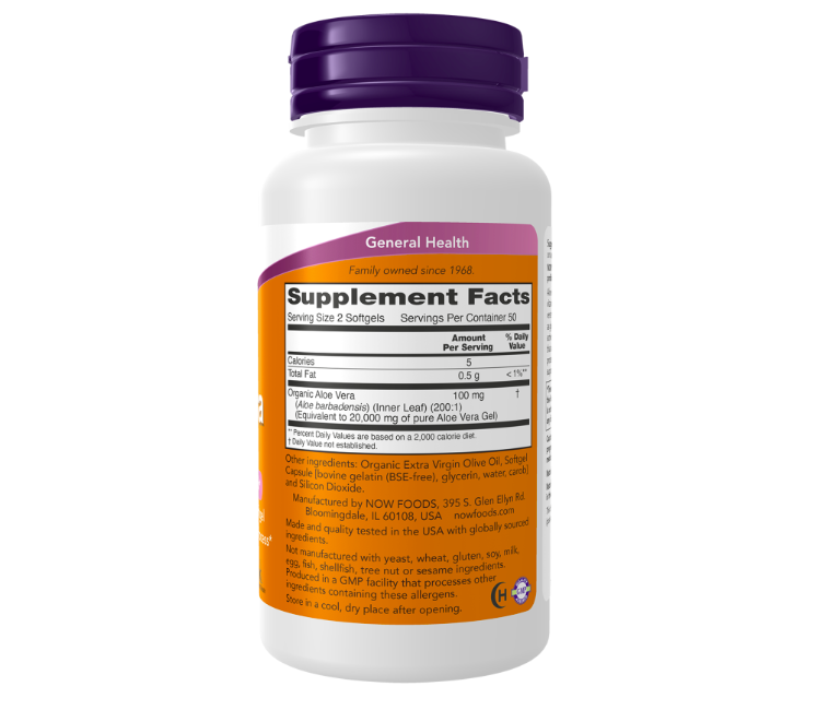 Aloe Vera 10,000 mg Softgels - NOW foods