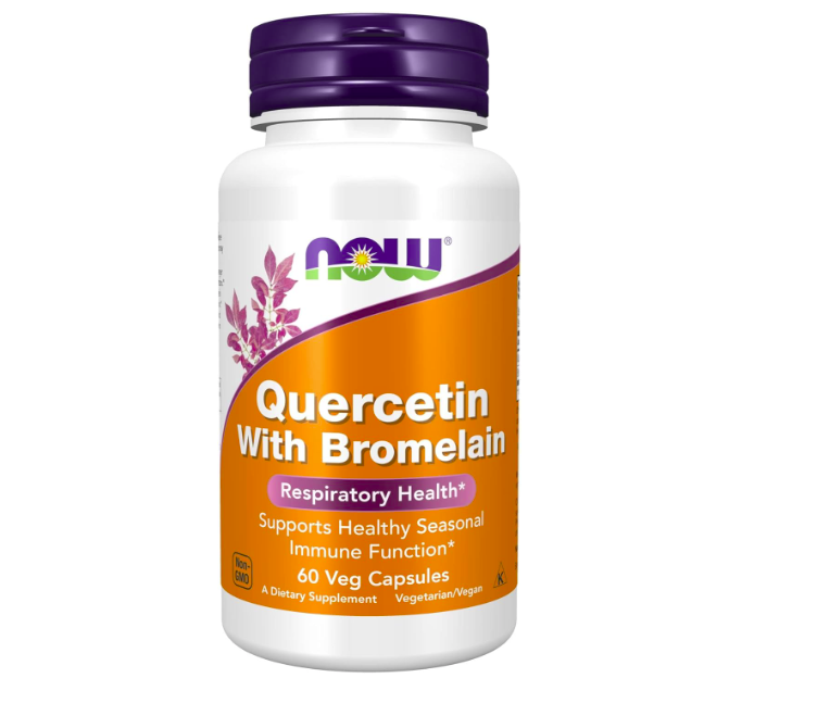 Quercetina + Bromelina Cápsulas para el equilibrio del sistema inmunológico - NOW foods