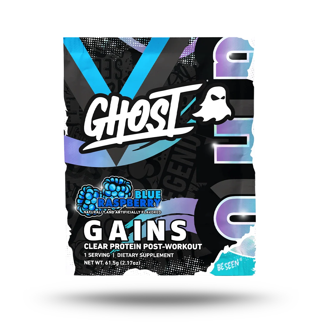 Clear Gains Sobre Individual Frambuesa Azul - GHOST