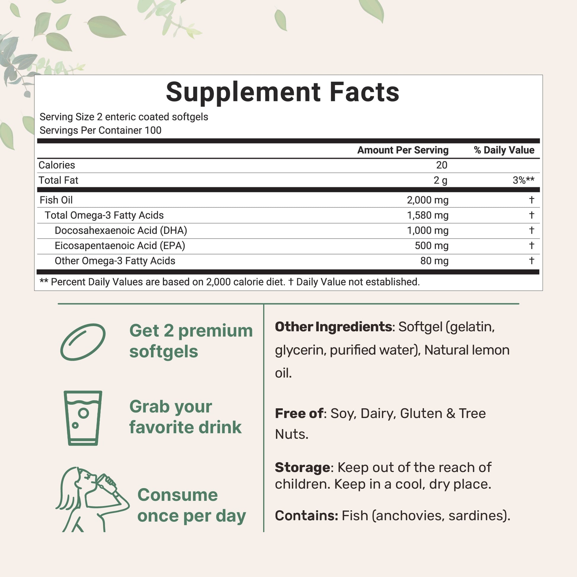 Aceite de Pescado Omega-3 DHA - Micro Ingredients