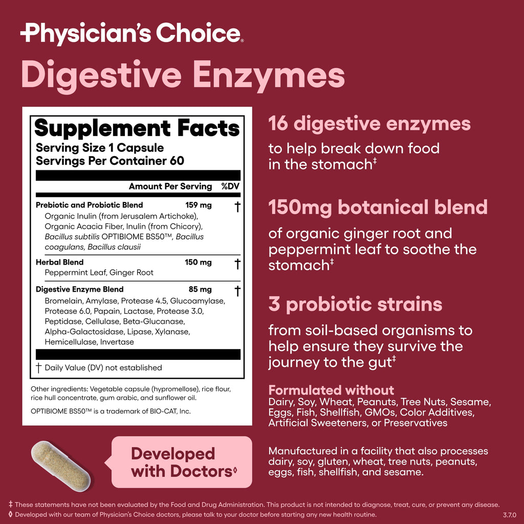 Enzimas Digestivas - Physician's Choice