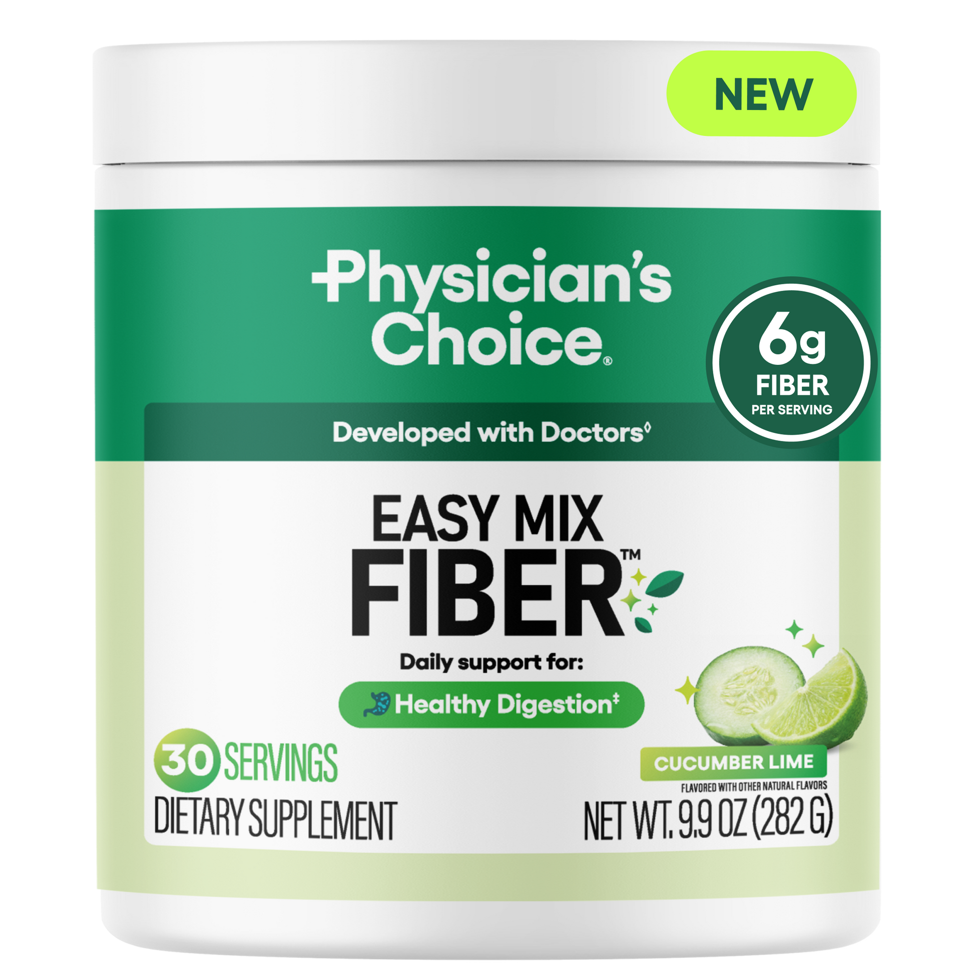 Fibra Soluble Easy Mix - Pepino y Lima - Physician's Choice