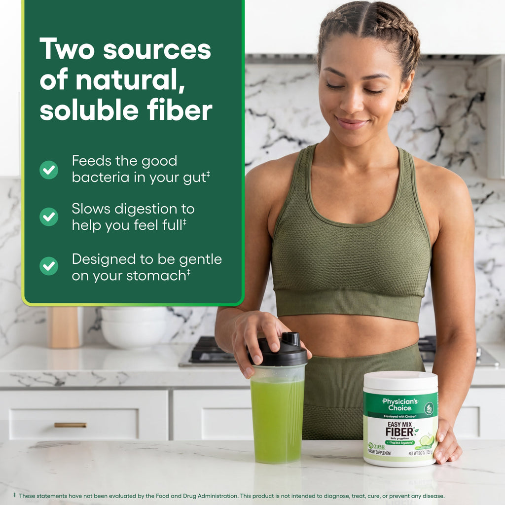Fibra Soluble Easy Mix - Pepino y Lima - Physician's Choice