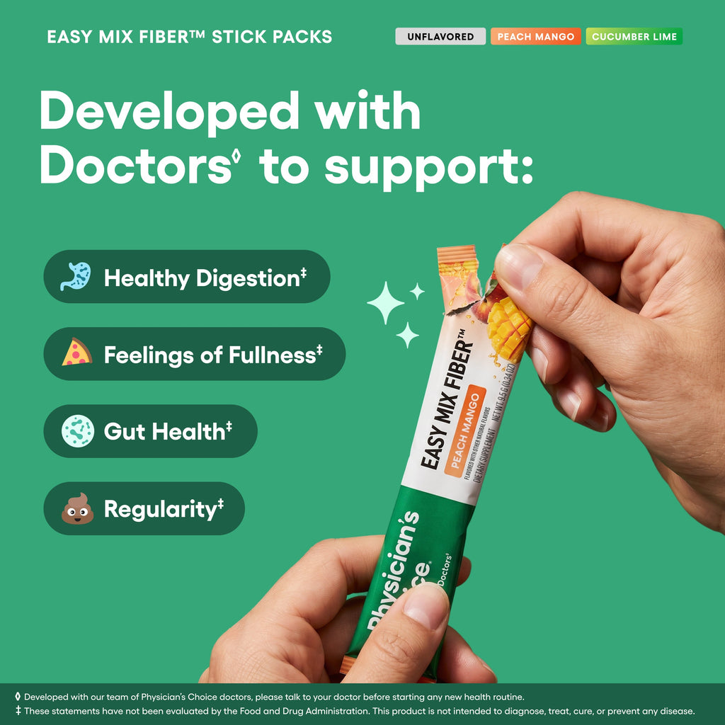 Fibra Soluble Easy Mix en Sobres - Physician's Choice