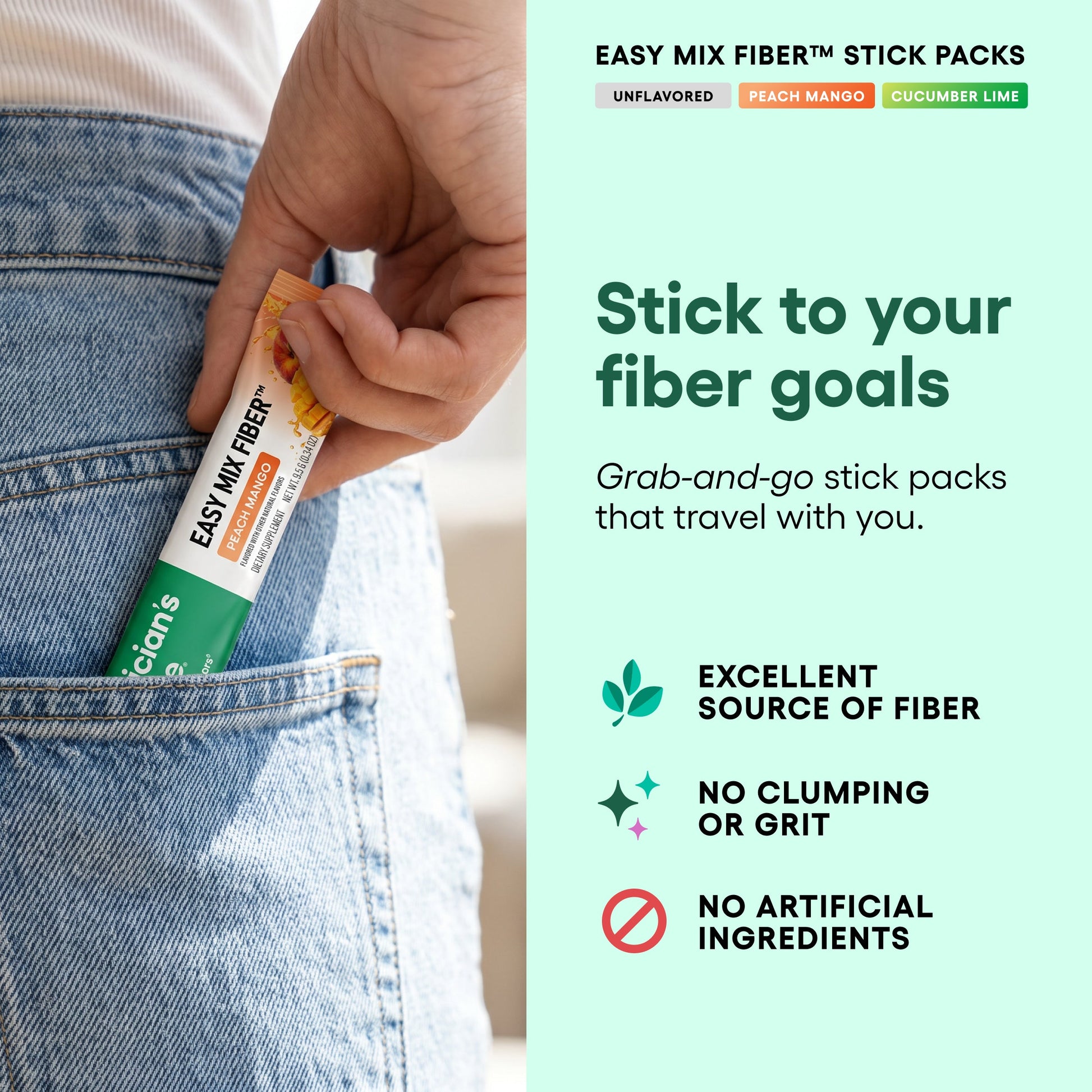Fibra Soluble Easy Mix en Sobres - Physician's Choice