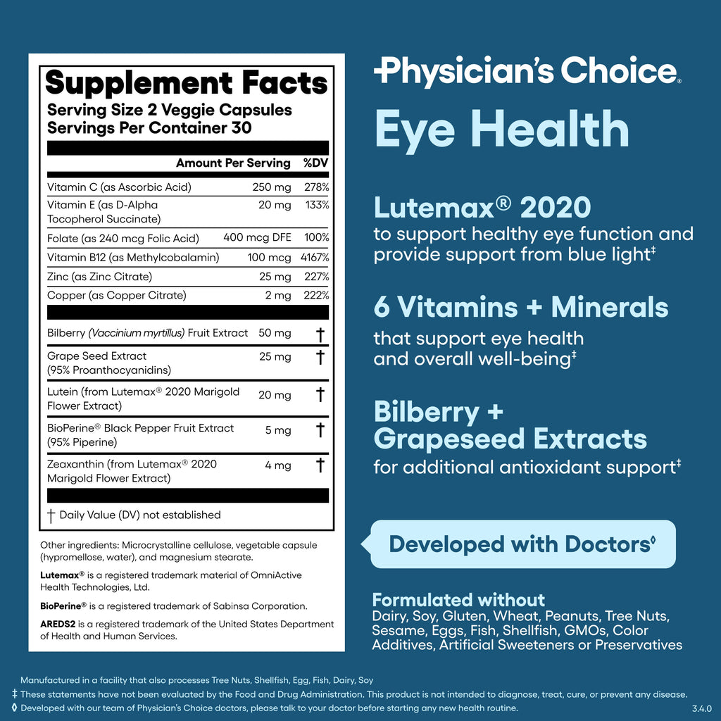 Suplemento para la Salud Ocular - Physician's Choice