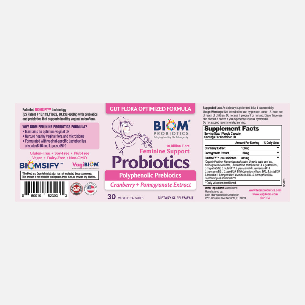Probióticos de Soporte Femenino - VagiBiom