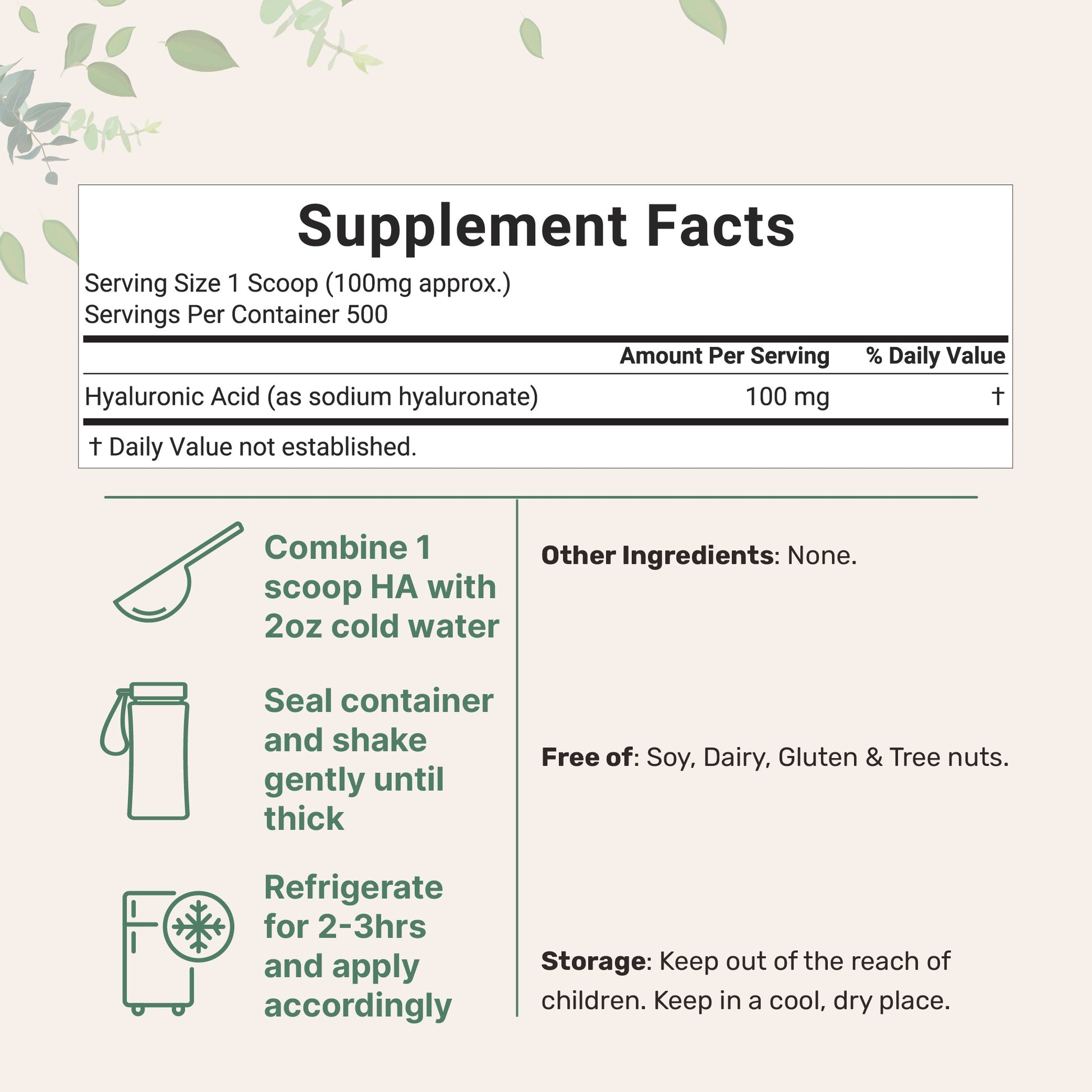 Polvo de Ácido Hialurónico - Micro Ingredients
