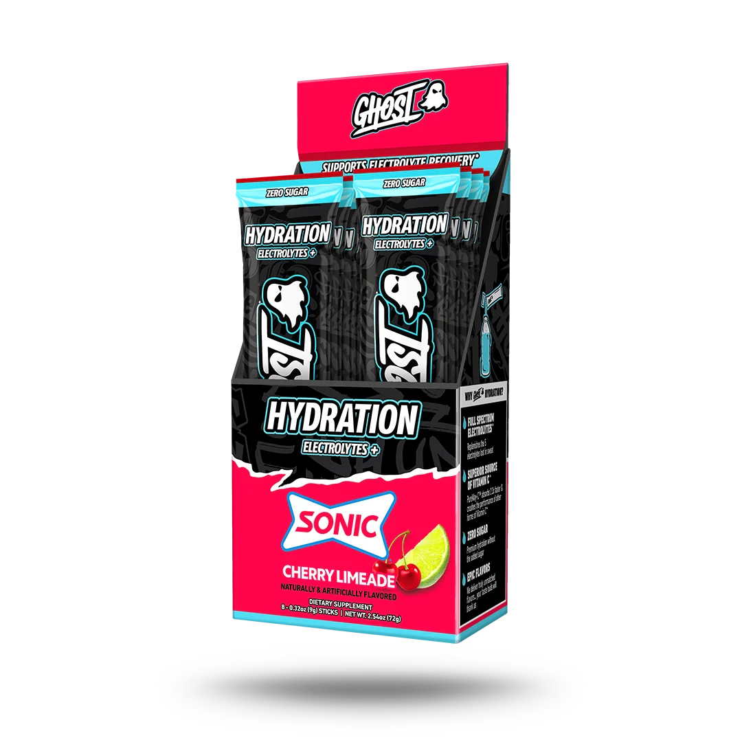 Sticks de Hidratación 8-Pack x SONIC® Limonada de Cereza - GHOST