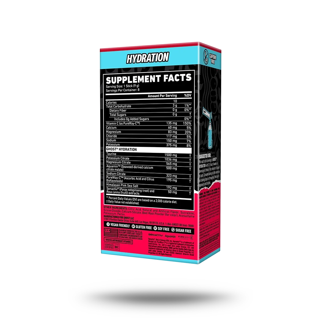 Sticks de Hidratación 8-Pack x SONIC® Limonada de Cereza - GHOST