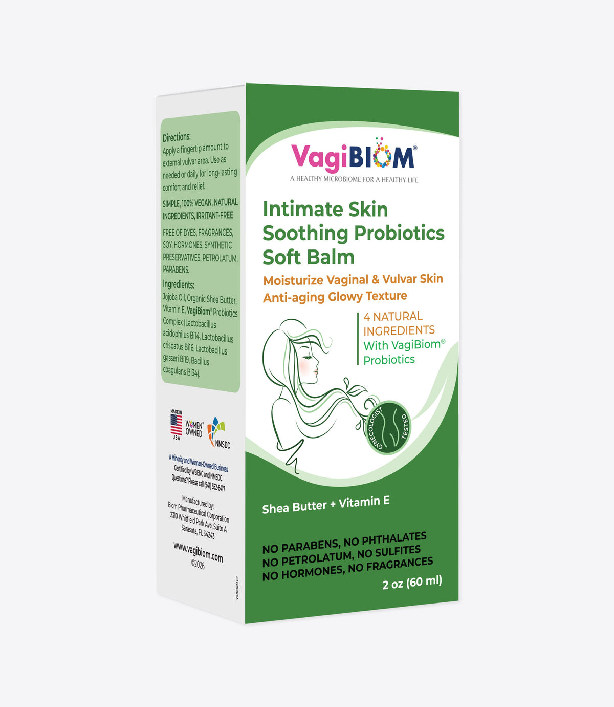 Bálsamo Suave Probiótico Calmante para la Piel Íntima - VagiBiom
