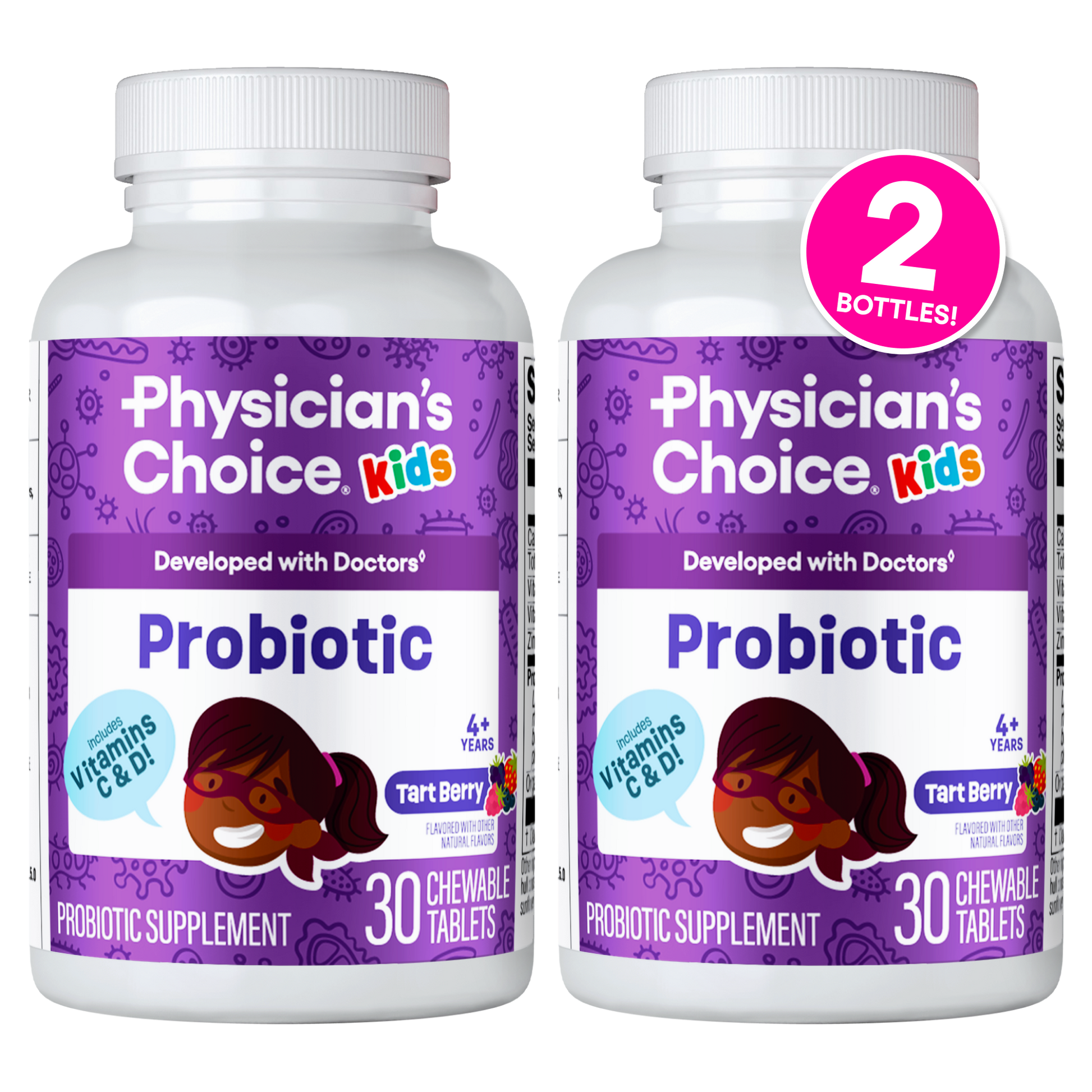 Probiótico Masticable para Niños - Physician's Choice