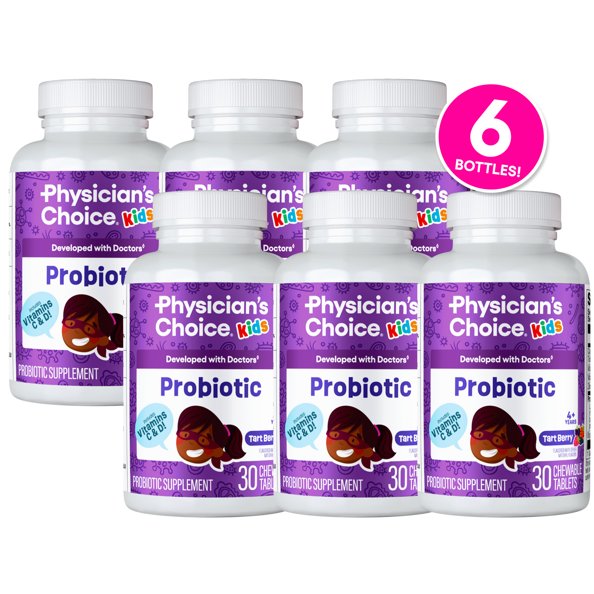 Probiótico Masticable para Niños - Physician's Choice