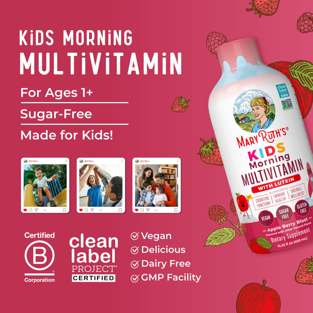 Multivitamínico Líquido Matutino para Niños - MaryRuth Organics