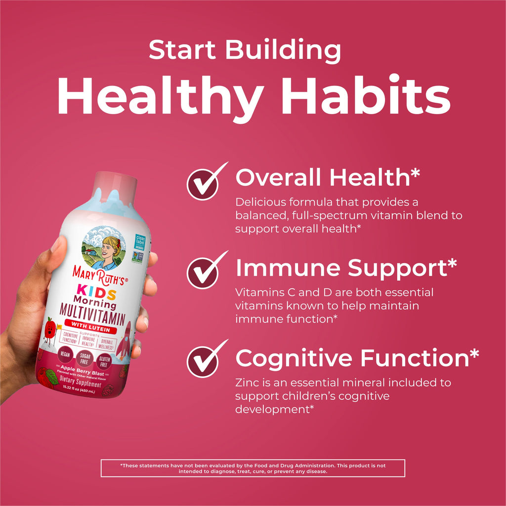 Multivitamínico Líquido Matutino para Niños - MaryRuth Organics