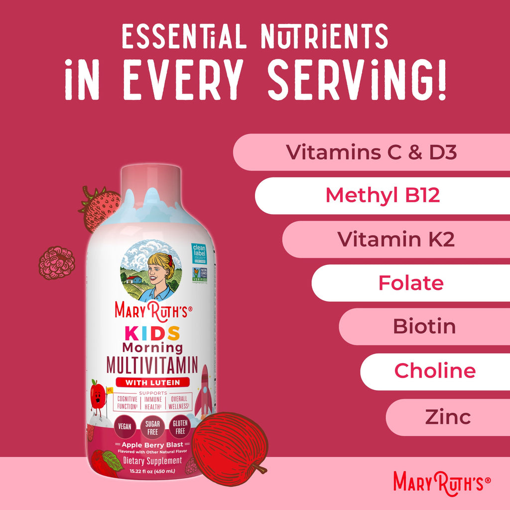 Multivitamínico Líquido Matutino para Niños - MaryRuth Organics