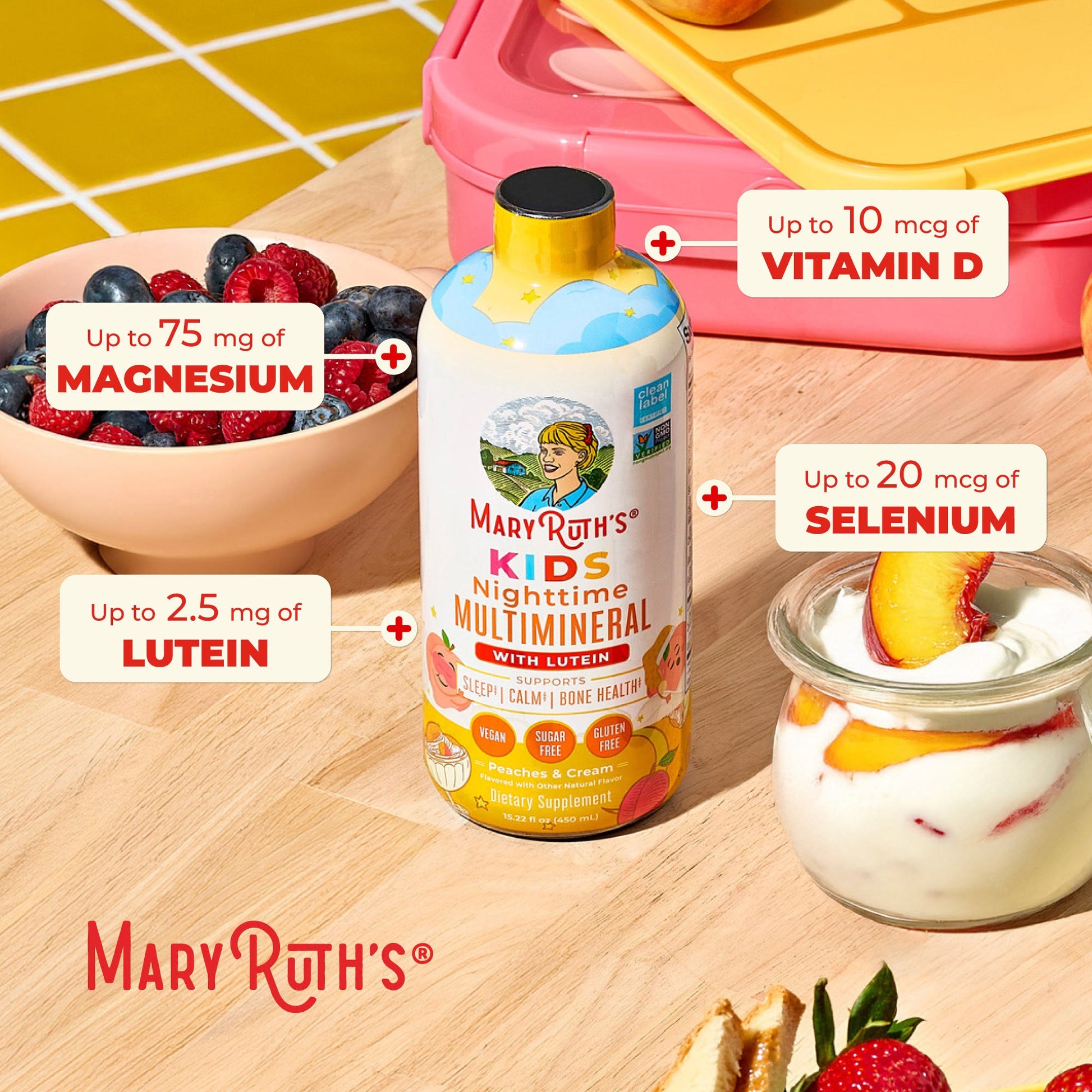 Multimineral Líquido Nocturno para Niños - MaryRuth Organics
