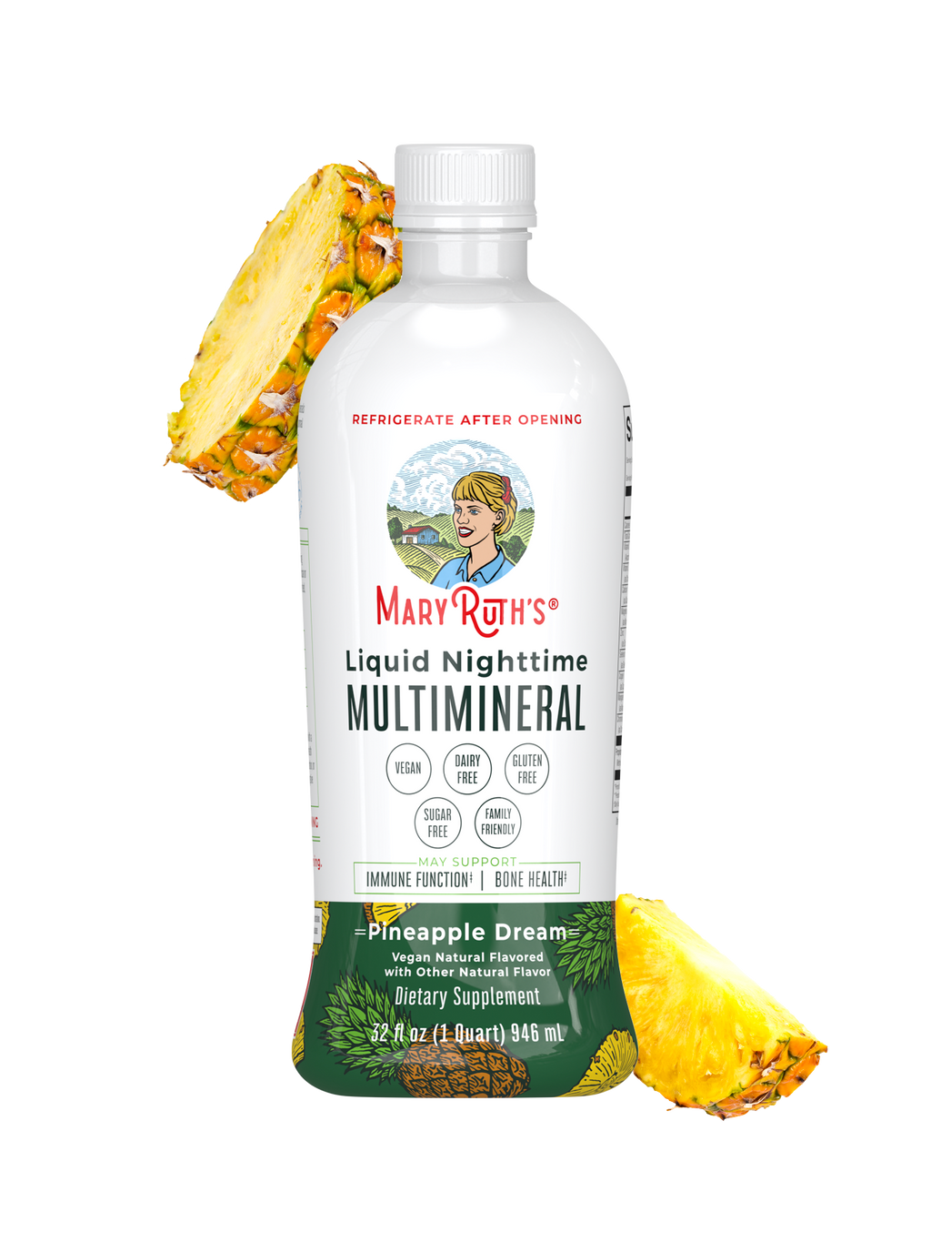 Multimineral Líquido Nocturno (Piña) - MaryRuth Organics