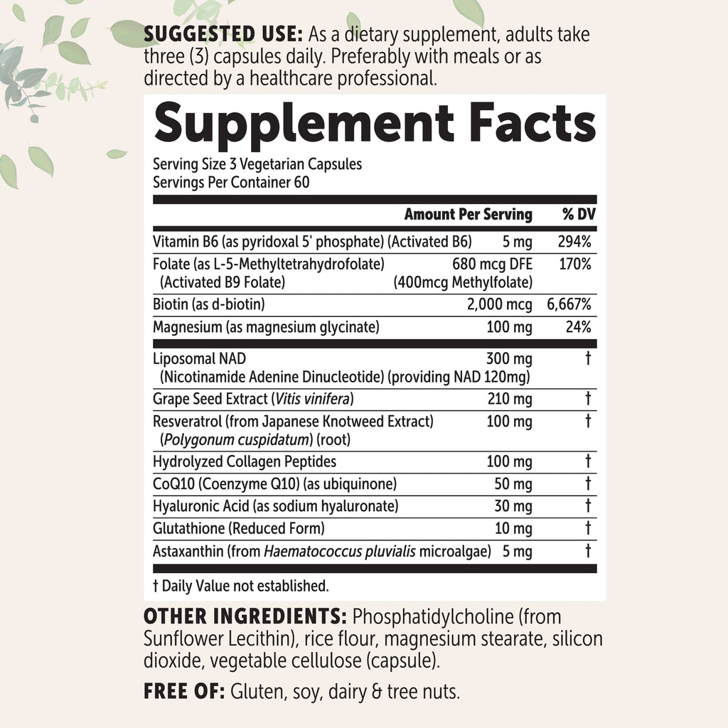 Complejo NAD+ Liposomal para Mujer - Micro Ingredients