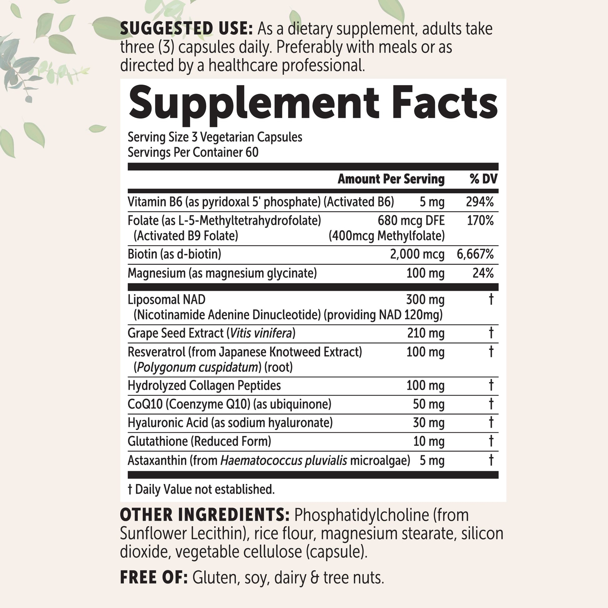 Complejo NAD+ Liposomal para Mujer - Micro Ingredients