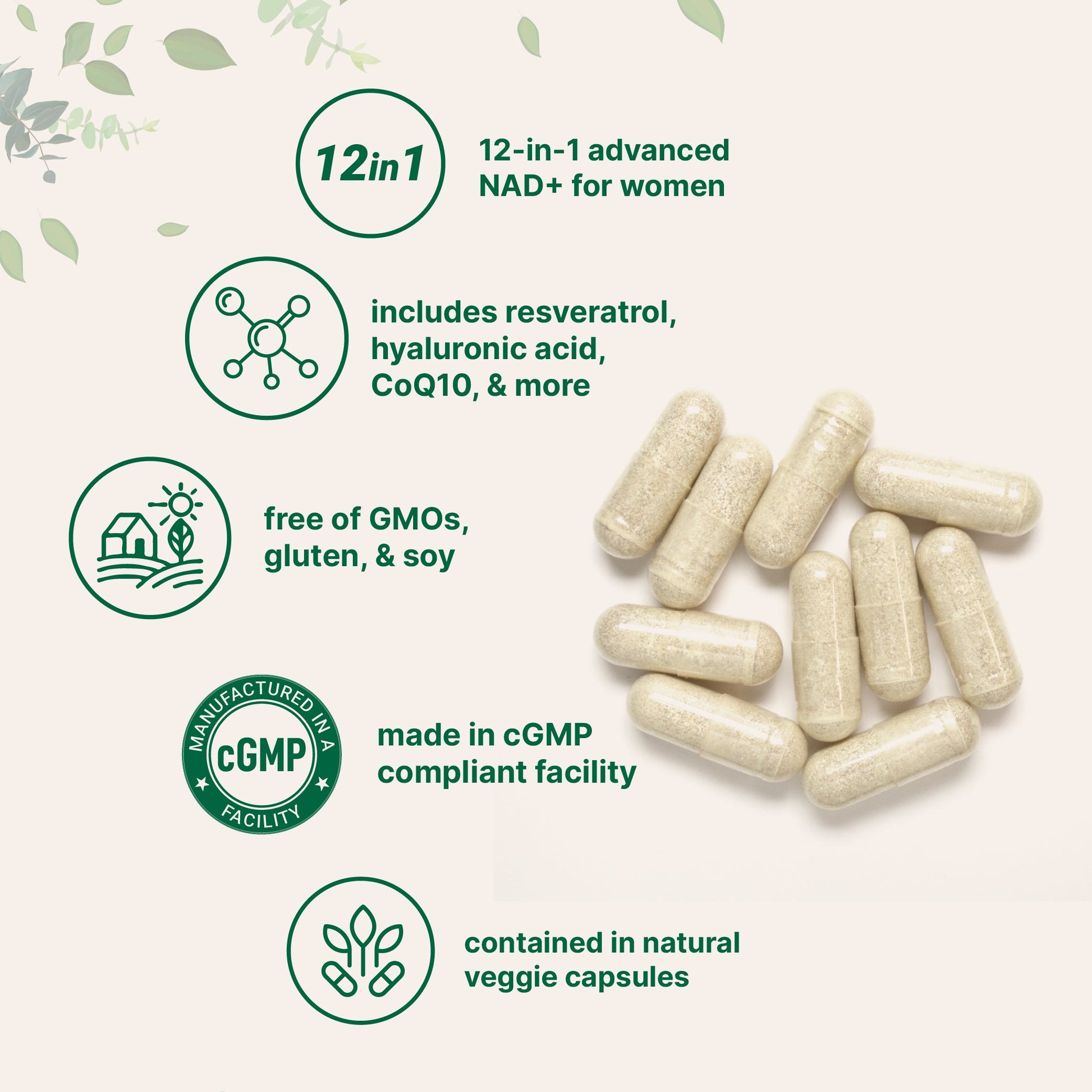 Complejo NAD+ Liposomal para Mujer - Micro Ingredients