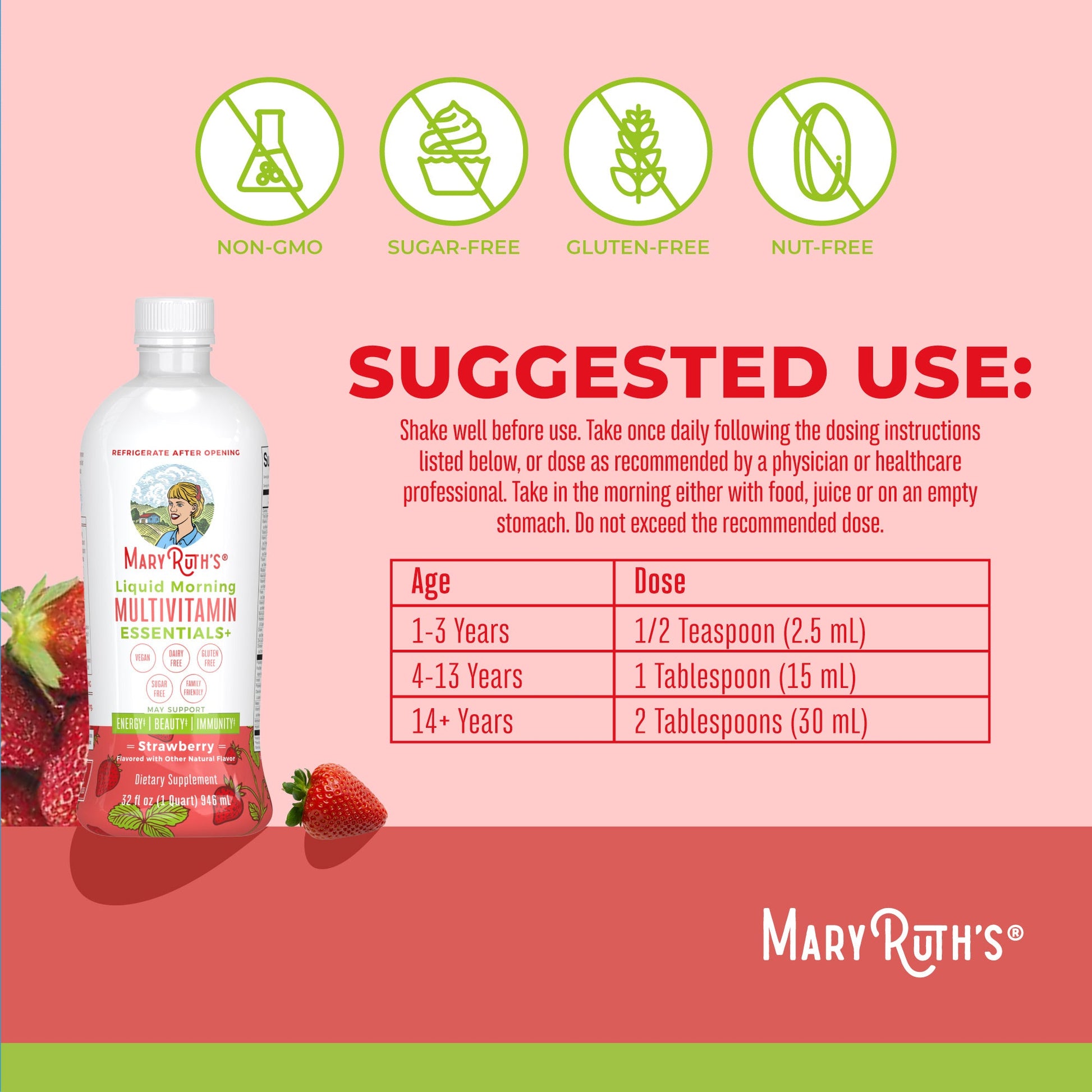 Multivitamínico Líquido Matutino Essentials+ - MaryRuth Organics