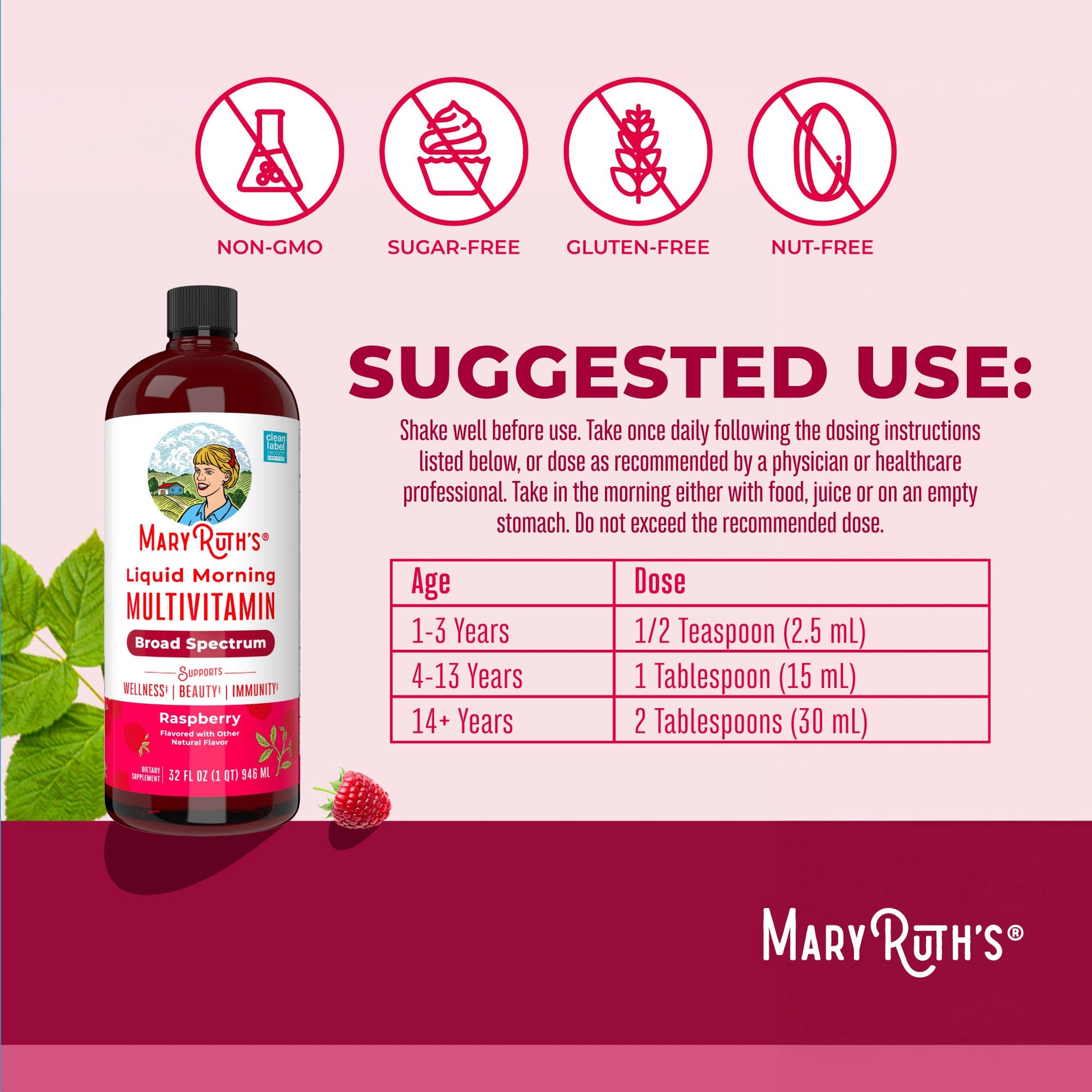 Multivitamínico Líquido Matutino - MaryRuth Organics