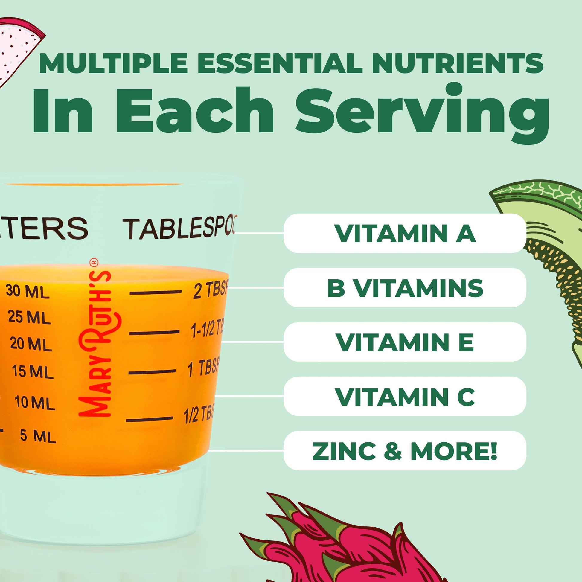 Multivitamínico Líquido Matutino + Crecimiento Capilar - MaryRuth Organics