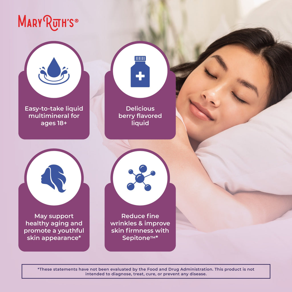 Multimineral Líquido Nocturno + Renovación de la Piel - MaryRuth Organics