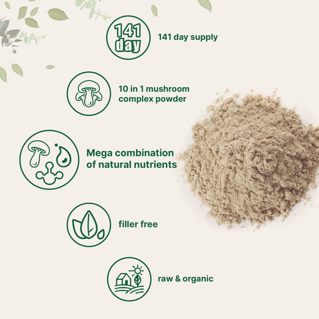 Polvo Mega 10 Hongos Orgánico - Micro Ingredients