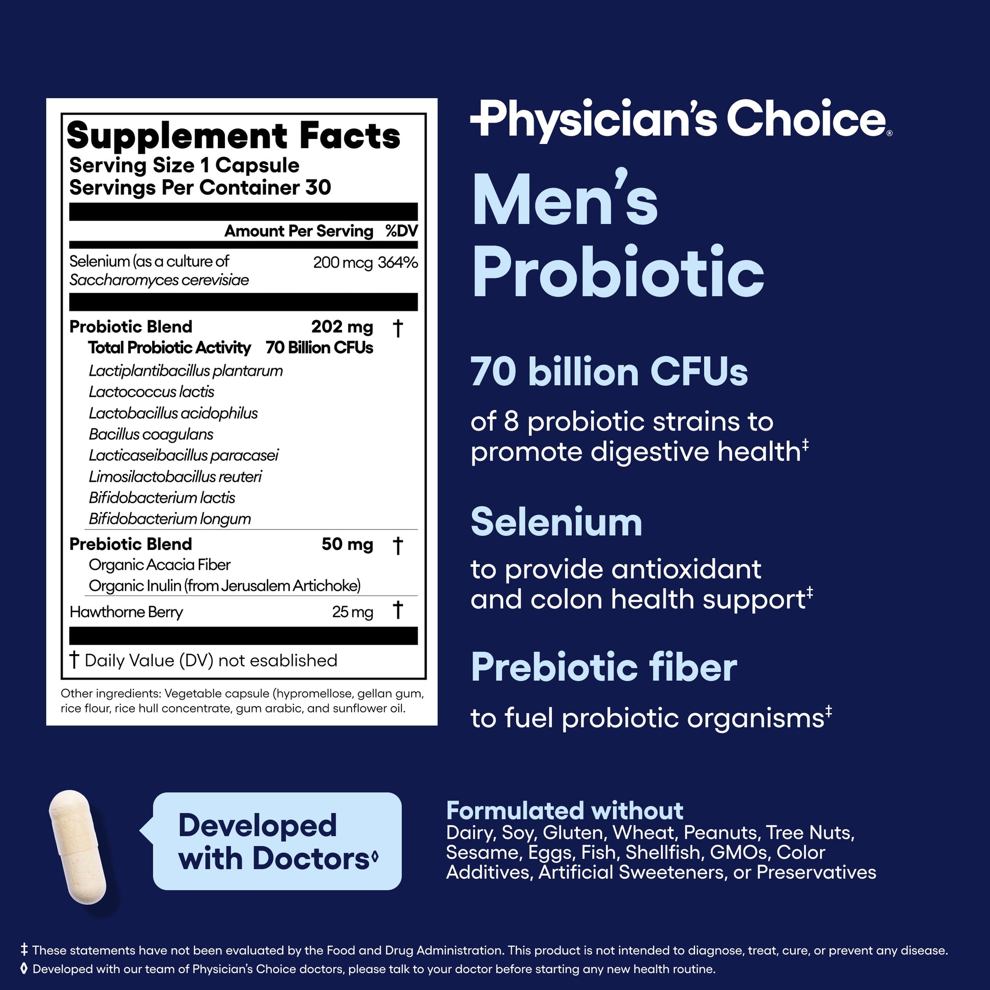 Probiótico para Hombre - Physician's Choice