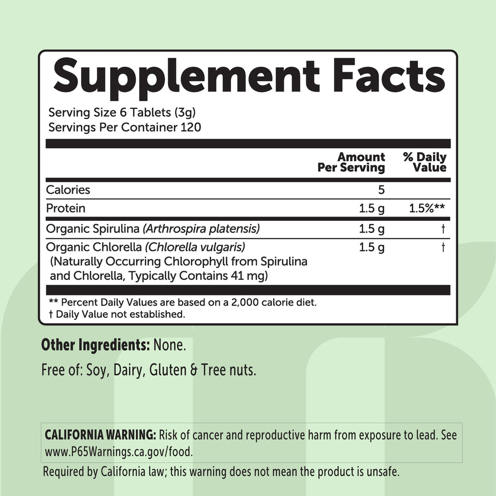 Espirulina y Chlorella Orgánica - Micro Ingredients