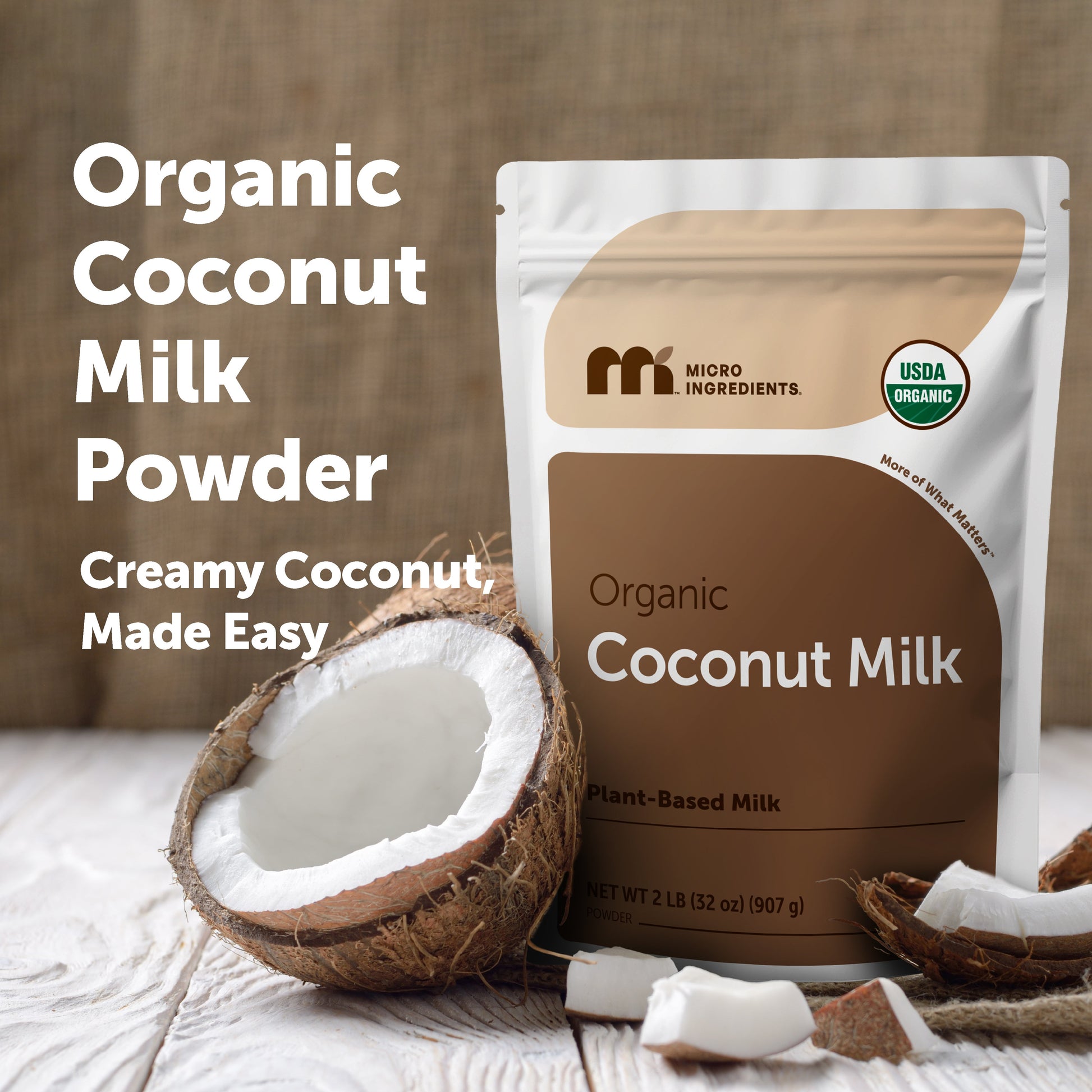 Polvo de Leche de Coco Orgánica - Micro Ingredients
