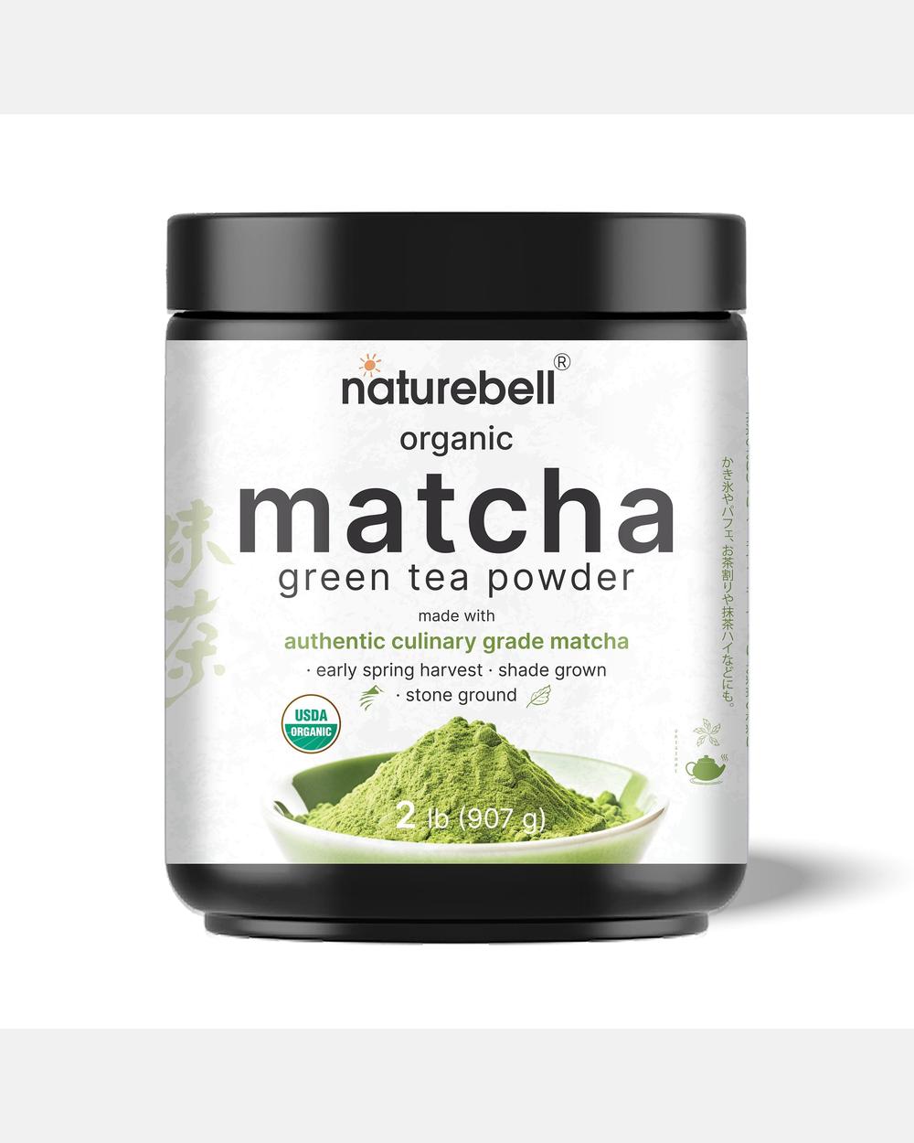 Polvo de Té Verde Matcha Orgánico – 907 g – NatureBell