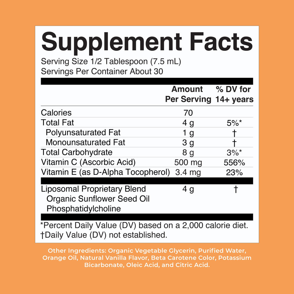 Megadosis de Vitamina C Liposomal - MaryRuth Organics