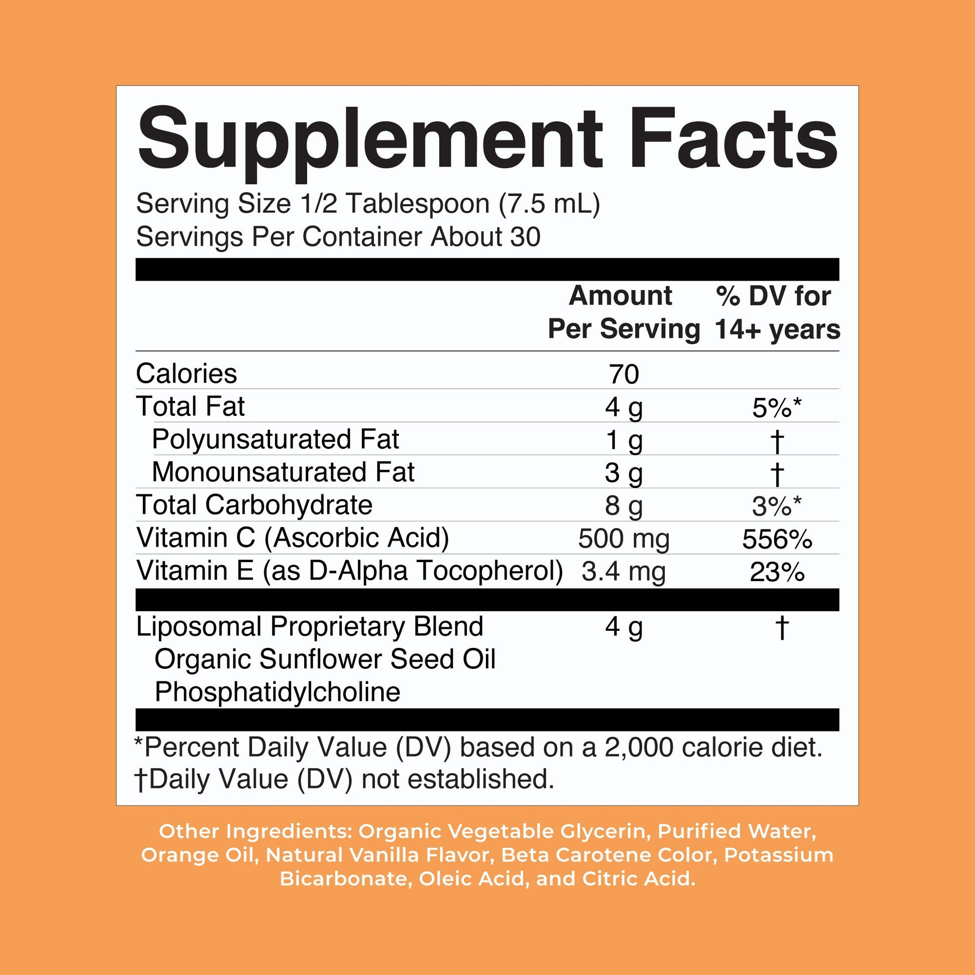 Megadosis de Vitamina C Liposomal - MaryRuth Organics