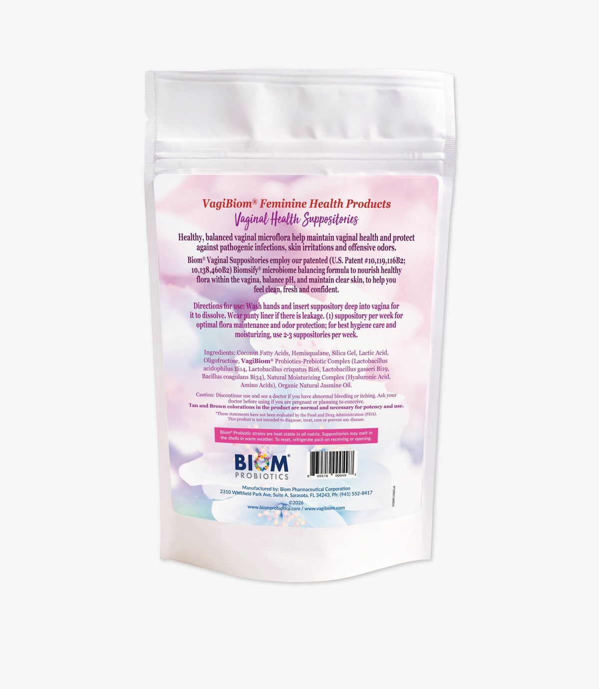 Óvulo Probiótico Vaginal Natural - VagiBiom