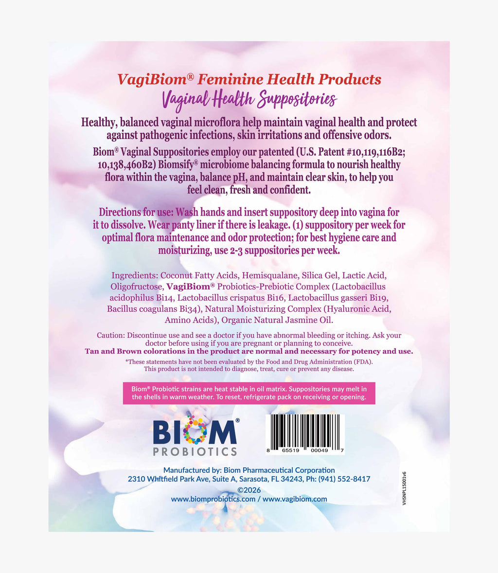 Óvulo Probiótico Vaginal Natural - VagiBiom
